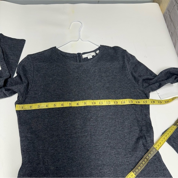 Vince A-line Charcoal Long Sleeve Dress size M NWOT - Picture 4 of 8